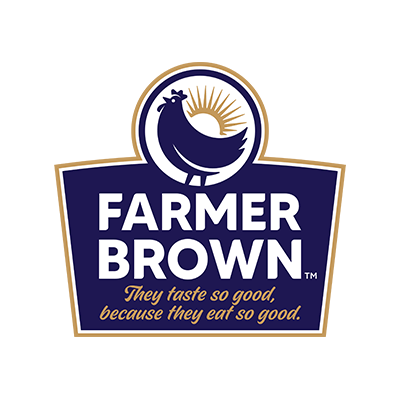Since the 1980’s, Farmer Brown has been raising chickens the right way and we continue to do so, with the simple secret of expert care and respect for our chickens. We always aim to bring our consumers that fresh chicken taste from our farms to their plates. Farmer Brown’s chickens are all fed a vegetarian diet, and are cage free that’s why we say ‘They taste so good ‘cos they eat so good’