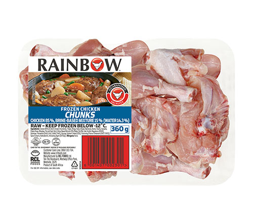 RAINBOW Chicken Chunks 360g