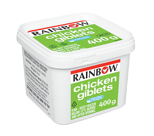 RAINBOW Chicken Frozen Giblets 400g