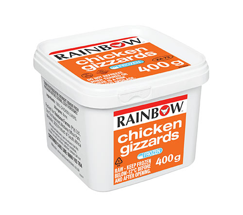 RAINBOW Chicken Frozen Gizzards 400g