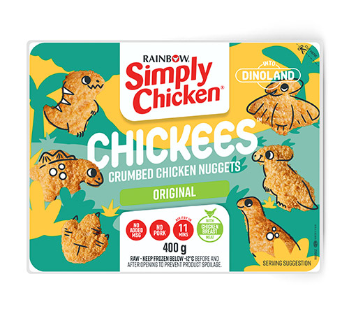 Simply_Chicken_Chickees_400g Nuggets Dinoland