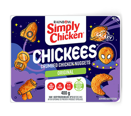 Simply Chicken Chickees 400g Nuggets Galaxy