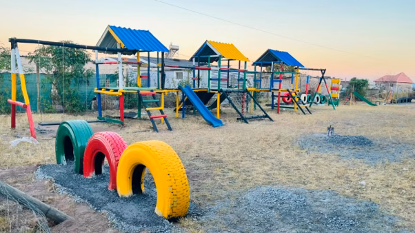rainbow mandela day playground